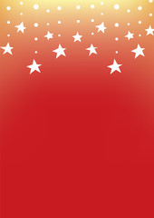 falling star background, red abstract wallpaper, star line template, vector illustration 