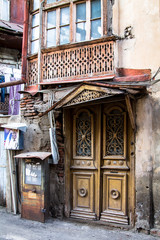 Old streets in the historical center of Tbilisi. Georgia