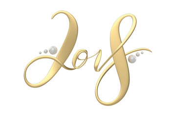 New 2018 year golden lettering number figures isolated on white background. 3D illustration