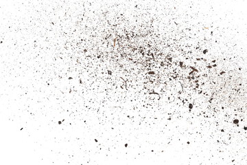 dust isolated on white background, with clipping path