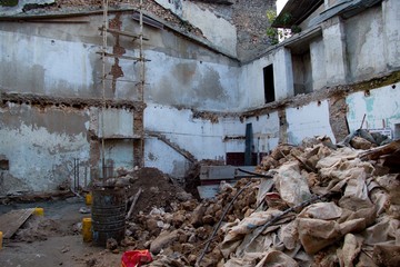 decaying historical city stone town in zanzibar