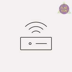 wi-fi router line icon