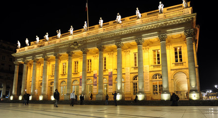 Grand Theatre in Place de Comedie, Bordeaux, France