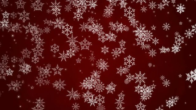 Christmas snowflakes-Loop,falling snow