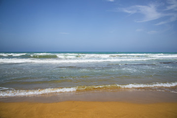 Fototapeta na wymiar Beach of La Mata, Alicante, Spain