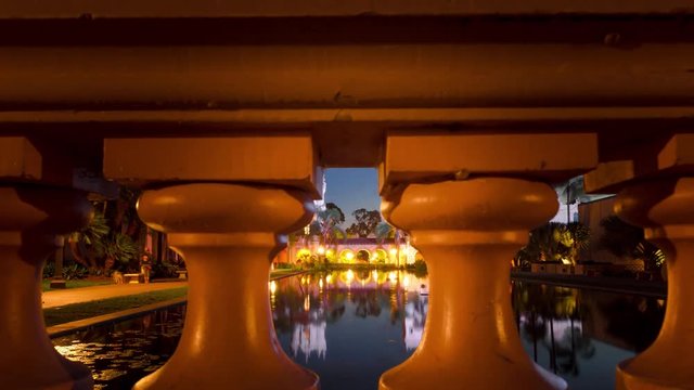 Balboa Park San Diego Day To Night Slider Timelapse