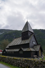 Fototapeta na wymiar Stabkirche Roldal, Hordaland, Norwegen