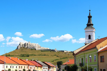 Fototapeta na wymiar Spisske Podhradie and Spis Castle, Slovakia