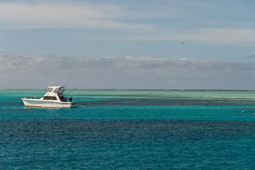 Small boat in water