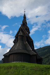 Fototapeta na wymiar Stabkirche Hopperstad, Sogn og Fjordane, Norwegen