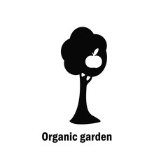 Organic garden logo in vector