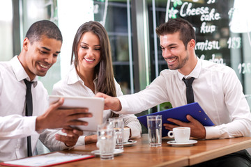 business people and  partnership concept