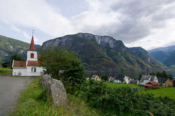 Fototapeta na wymiar Stabkirche Undredal, Sogn og Fjordane, Norwegen