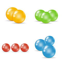 A set of colorful sugar-coated tablets. Collection of the dragee pills in round forms and shapes. Medicine and drugs.