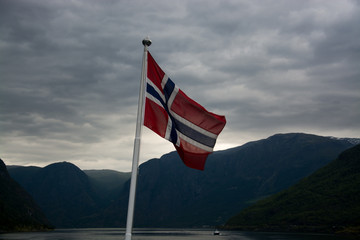 Fototapeta premium Naeroyfjord, Sogn og Fjordane, Norwegen