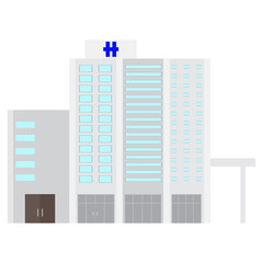 Isolated hospital building