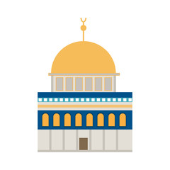 Isolated mosque building
