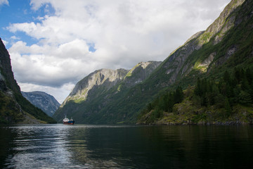 Obraz premium Gudvangen, Sogn og Fjordane, Norwegen