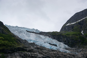 Fototapeta na wymiar Boyabreen Gletscher, Fjaerland, Norwegen