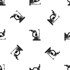 Phoropter pattern seamless black