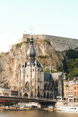 Dinant, the citadel and the cathedral, Belgium