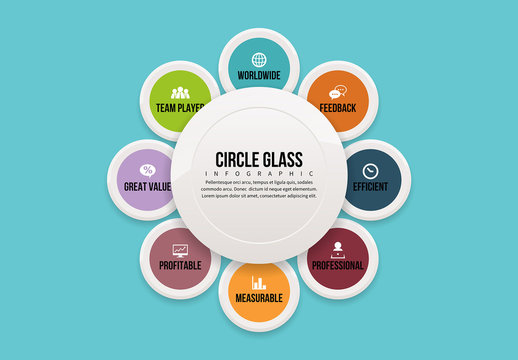 Circle Glass Infographic