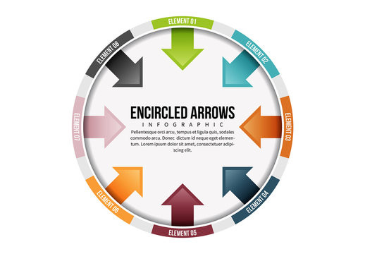 Encircled Arrows Infographic 1