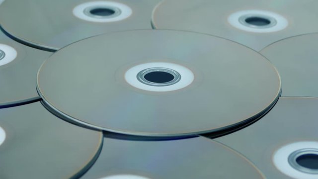 Blu-ray Discs Rotating
