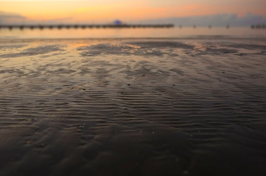 Beautiful sunset at the beach