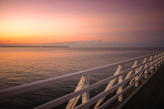 Beautiful sunset at the beach