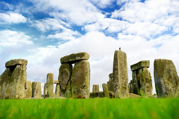 Stonehenge, one of the wonders of the world and the best-known prehistoric monument in Europe, located in Wiltshire, England