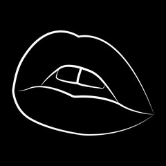 illustration. sexy lips