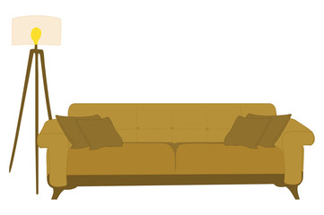 Yellow Sofa Vector