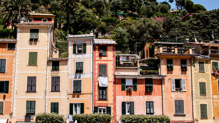 Typical mediterranean house in Portofino, Liguria, Italy