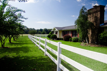 Fence and Farm House