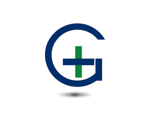 Obraz premium g plus letter logo