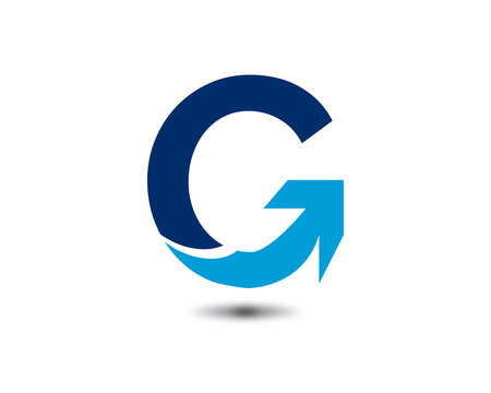 g letter arrow logo