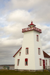 Wood Islands Lighthouse exterior, PEI, Canada