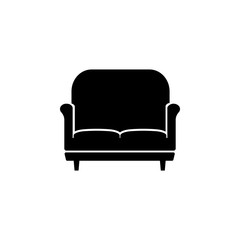 Armchair furniture icon