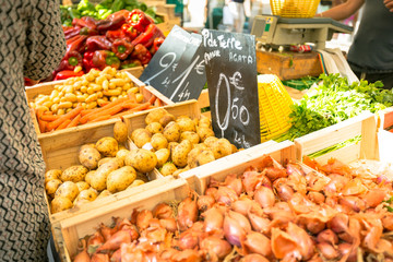 Fresh Produce At A Market In Southern France