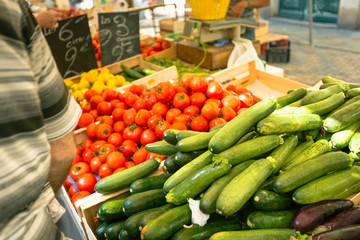 Fresh Produce At A Market In Southern France