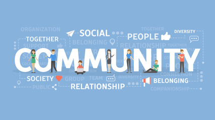 Community concept illustration.