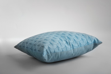 Soft pillow on light background