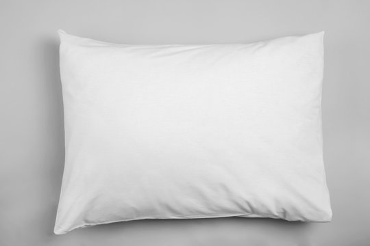 Blank soft pillow on light background