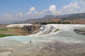 Pamukkale exotic pearl of Turkey, the rarest natural phenomenon.