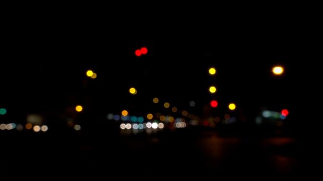 Blurry City lights 4K - Cinemagraph loop