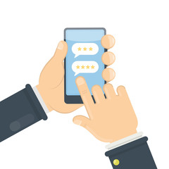 Review on smartphone.