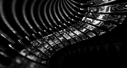 Abstract background with metal part and elements