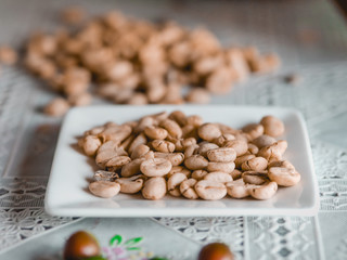 Graines de café seché