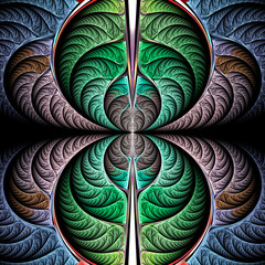 Fototapeta premium Abstract fractal background computer-generated image